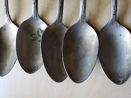 5 Vintage Collectible ANTIQUE SPOONS 6",MASTER SILVER PLATE | eBay