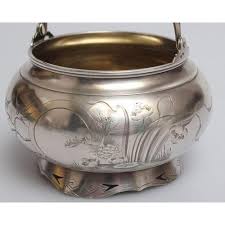 Silver Sugar Bowl, 1890s | Chairish