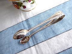 Sugar Tongs English Hand Engraved Spoon Ends Vintage 1920s J Elliott S – Antiques And Teacups