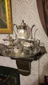 Vintage Silver Plated Set by Sheridan Silver: Tray, Coffee ...