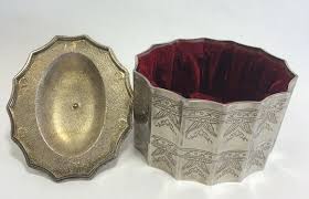 Silverplate Trinket Jewelry Stash Box With Lid Godinger ...