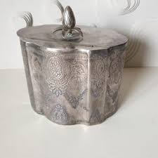 Victorian Silver-plated Tea Caddy With Hinged Lid - Etsy New ...