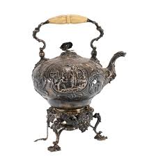 Sold at Auction: William Eley, William Eley 1828 London 1845 Silver Tea Kettle Chinese Export