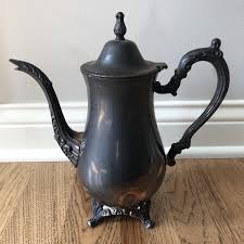Oneida Silversmiths Silver Plate Tea Pot Coffee Pot Hinged ...