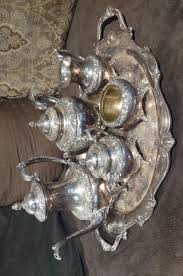 Gorgeous VTG Silver Plated Rogers HERITAGE 5 Piece Tea ...