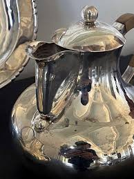 Mexican Modernistic Sterling Silver Tea Coffee Set by Hector Aguilar For Sale at 1stDibs | hector aguilar camil, mexican silver marks