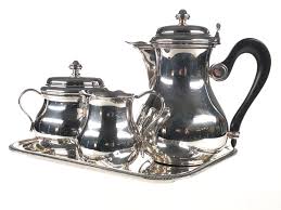 Lot - 4PC CHRISTOFLE SILVER PLATE ALBI BAGATELLE TEA SET