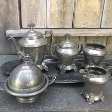 Antique Triple Silver Plate Tea Service Eastlake Webster & Bro NY Free Ship | eBay