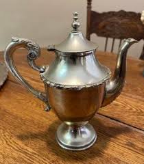 Vintage Mexican Nickel/Copper/Brass 7-pc Coffee & Tea Set w/ Kettle, Pots, Cream & Sugar, Tray for Sale in Phoenix, AZ - OfferUp