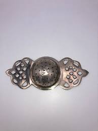 Vintage! 5".5 Extra Plate Nickel Silver Tea Strainer | eBay