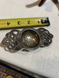 Vintage Silver English Tea Strainer | Chairish