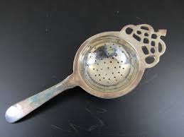 Vintage Silver Plate Tea Strainer Tea Bag Holder Tea Infuser ...