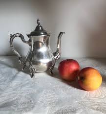 Vintage Victorian Silver Plated Teapot/coffee Pot/water Pitcher With Hinged Lid Footed by Viners Sheffield, England - Etsy