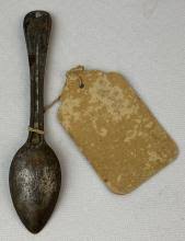At Auction: Antique c. 1862 Edmund Lovell Dana, Colonel 143rd Regiment PA. Field Used Spoon
