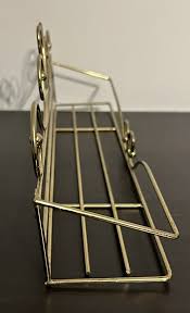 Vintage Brass Wall Shelf With Gold Heart And Scrolling ...