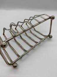 Toast Rack / Letter Rack Silverplate Vintage ( B5) - Etsy