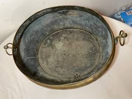 Large Antique 19th Century Handmade Brass Coal Fireplace ...