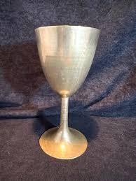 Vintage Solid Brass Wine Water Goblet Made in Korea | eBay