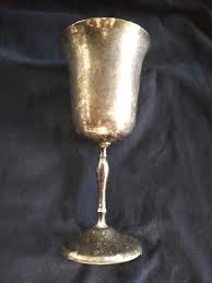 LQQK ** Vintage LEONARD Silver Plate 7 3/8” Tall Goblet ...