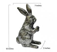 Big Rabbit Metal Easter Bunny Figurine Statue 12 inches | eBay