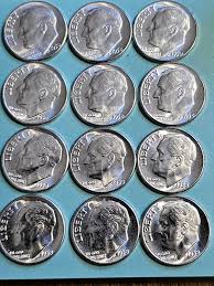 Silver Roosevelt Dime Uncirculated 1946-1964 Pick Your Date ...