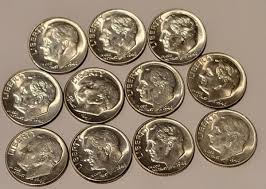 1946 bu roosevelt dime lot of (11 coins) 1ST Y O I ...