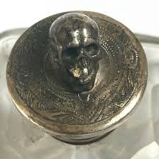 Antique 19th C.one mini Crystal Square BOTTLE Edwardian ...