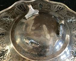 Antique Indian Hindu Silver Footed Repousse Ganesha Bowl 282 ...