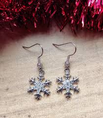 Winter Snowflake Rhinestone Earrings - Etsy Israel