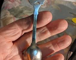 Pitcher EPNS 4-5/8" Spoon, Australia Map With Aborigine ...