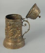 Sold at Auction: A GOOD 18TH CENTURY DUTCH METAL FLAGON ...