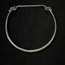 Hmong Silver Charm Necklace,engraved Vintage ,5 Layer Circle ...