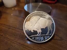 Silver Buffalo Nickel Coin Ring - Silver Buffalo Ring ...