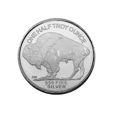 1/2 oz Silver Buffalo Round BU