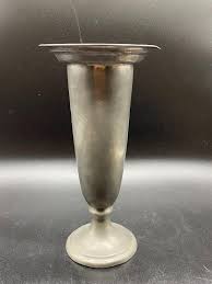 Vintage Crescent Pewter Vase Urn | EstateSales.org