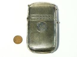 Antique Silver Plated Combination Cigar Cheroot Holder & Vesta Case AG Initials | eBay