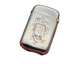 Antique Art Nouveau Floral Matchbox, Girls on Swing, Sterling Silver, 1900. | eBay