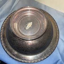 Wm A Rogers By Oneida Ltd Silversmiths 10.25”Dish Pedestal BOWL See Pics | eBay