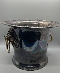 Franklin Silver Ice Bucket Plated Champagne Mint 1986 9.25”x6.75” | eBay