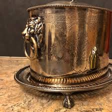 Mid 19th Century Neoclassical English Silverplate Box | Chairish