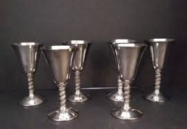 Roma Madrid SL Goblets, ( six ) . Vintage. Silverplate. | eBay