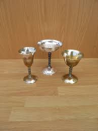 Silver Plated Goblets, Made in Spain - Vintage Distressed ...
