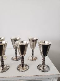 Set of 6 Vintage Toledo Spain Silverplate Goblets/electroplate ...