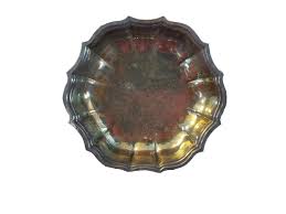 Vintage Silver Plate Deep Round Scalloped Dish - Etsy Australia