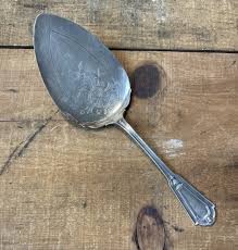 Antique Late 1800s Sterling Sliver Ornate Large Serving Spoon w Leaf Motif | eBay