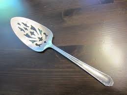 Stunning Unique Old? VTG Marianne Silver-plated USA Pierced Pie Cake Server 46 G | eBay