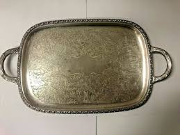 Community160 Silver Plated Tray, Platter Square Shape with Handel 20" x 11 1/4" | eBay Australia
