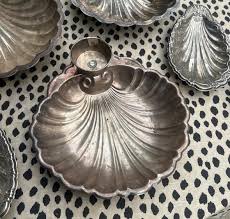 Instant Collection of Silver Shell Trays With Candleholders ...
