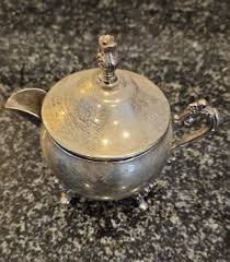 Lovely Silver Plated Creamer and Sugar Bowl Vintage 1800s ...