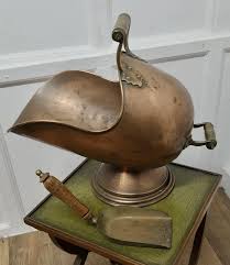 Victorian Copper Helmet Coal Scuttle, 1890s | Chairish